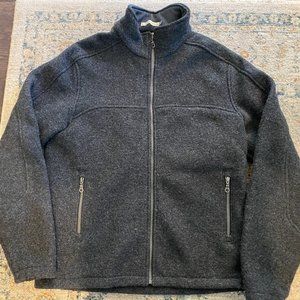 Ibex Boiled Wool Men's Full Zip Coat (M)